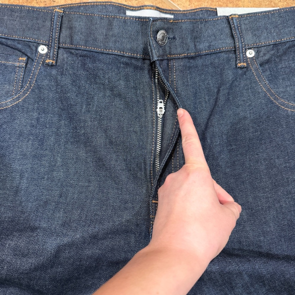 Everlane The Athletic Jean Mens 40x34 Dark Indigo Blue Denim‎ Pants NWT Cotton - Picture 9 of 11